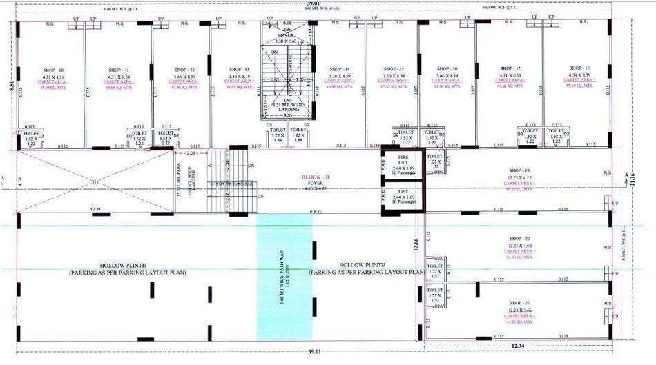  aalayam Block B ground Cluster Plan