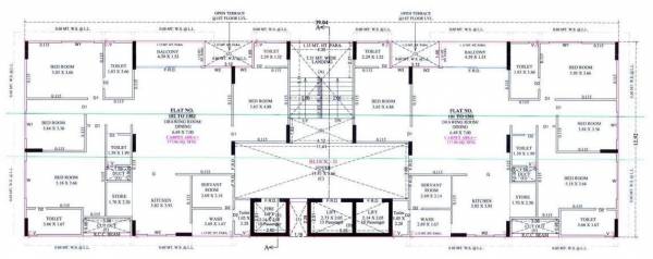  aalayam Block-D 1st floor Cluster Plan