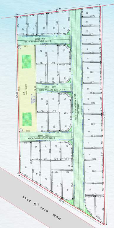  royal oasis bunglows Layout Plan