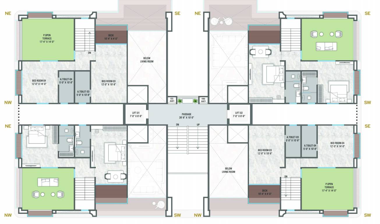  cilantra Tower A Cluster Plan for 13th Floor