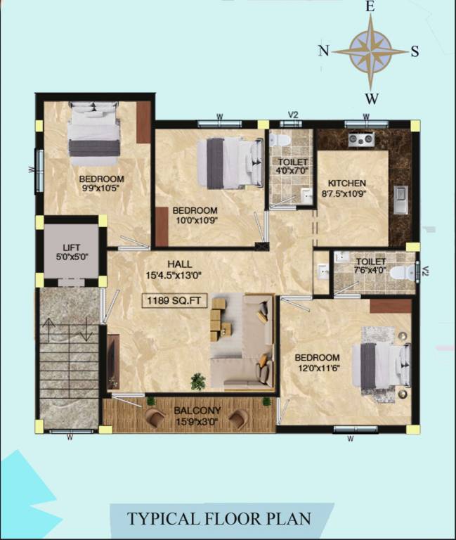  icf colony ICF Colony Cluster Plan from 1st to 3rd Floor