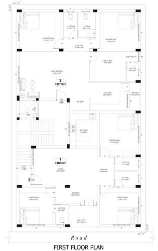  nivashini-enlave Nivashini Enlave Cluster Plan for 1st Floor