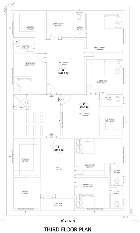  nivashini enlave Nivashini Enlave Cluster Plan for 3rd Floor