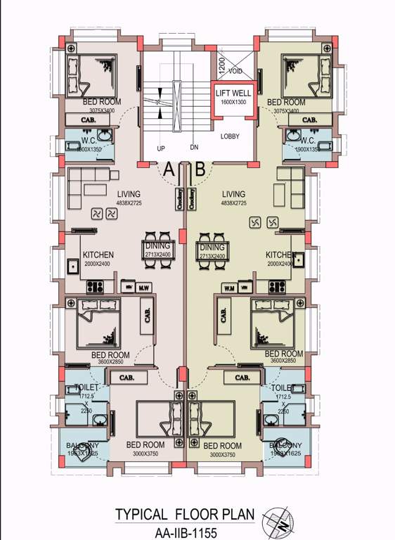  mig co operative housing Mig Co Operative Housing Cluster Plan from 1st to 4th Floor