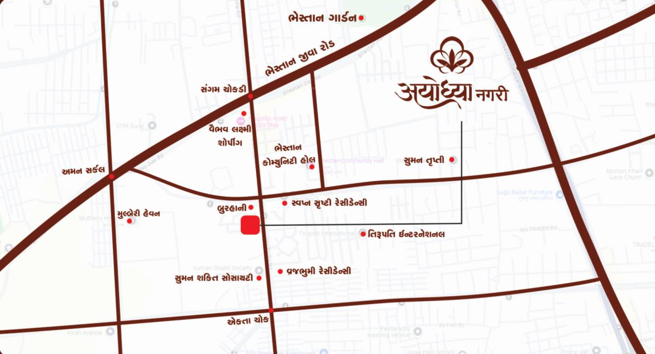 ayodhya nagari Location Plan