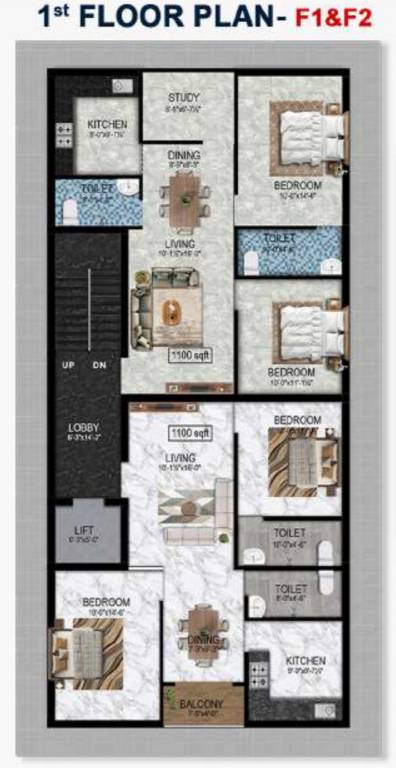  ss paradise SS Paradise Cluster Plan for 1st Floor