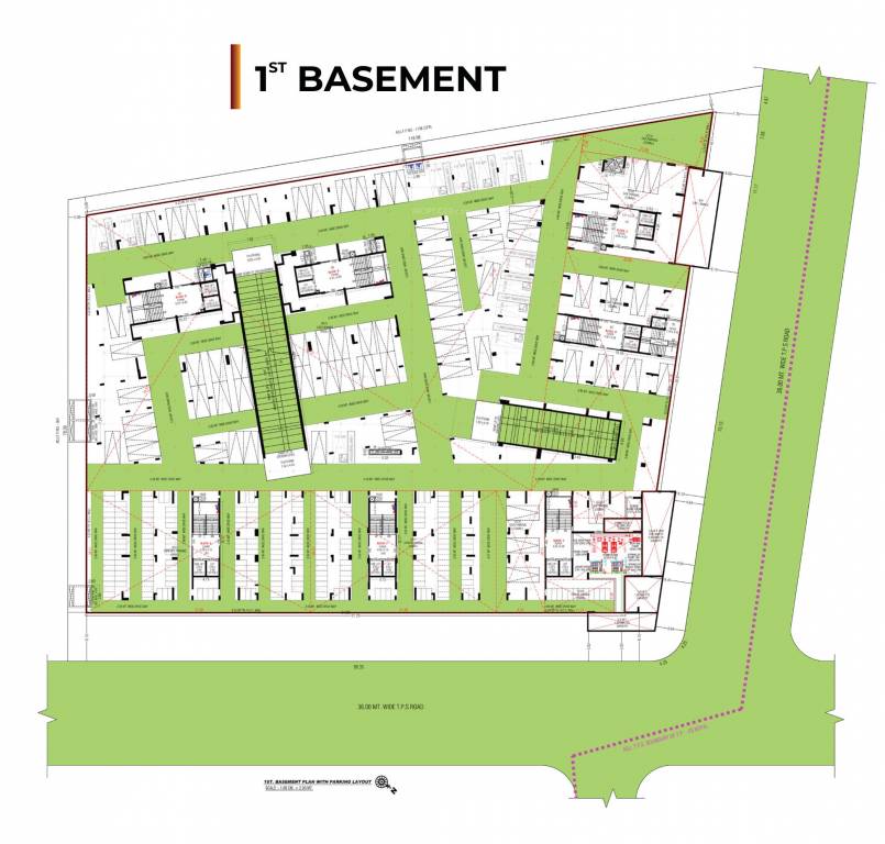  shristii Tower A,B,C,D,E,F,G Cluster Plan For Basement