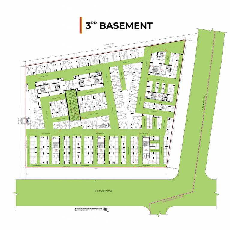  shristii Tower A,B,C,D,E,F,G Cluster Plan For Basement