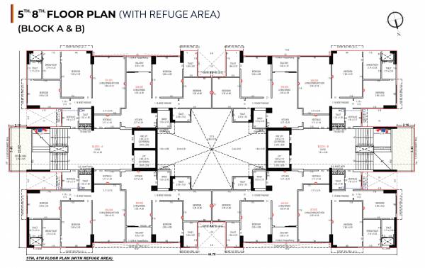  shristii Tower A,B Cluster Plan for 5th,8th Floor