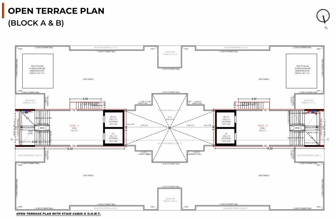  shristii Tower A,B Cluster Plan For Terrace