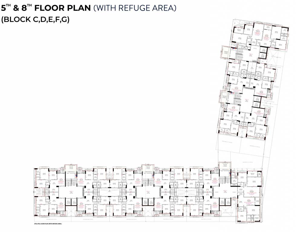  shristii Tower C,D,E,F,G Cluster Plan for 5th and 8th FloorFloor