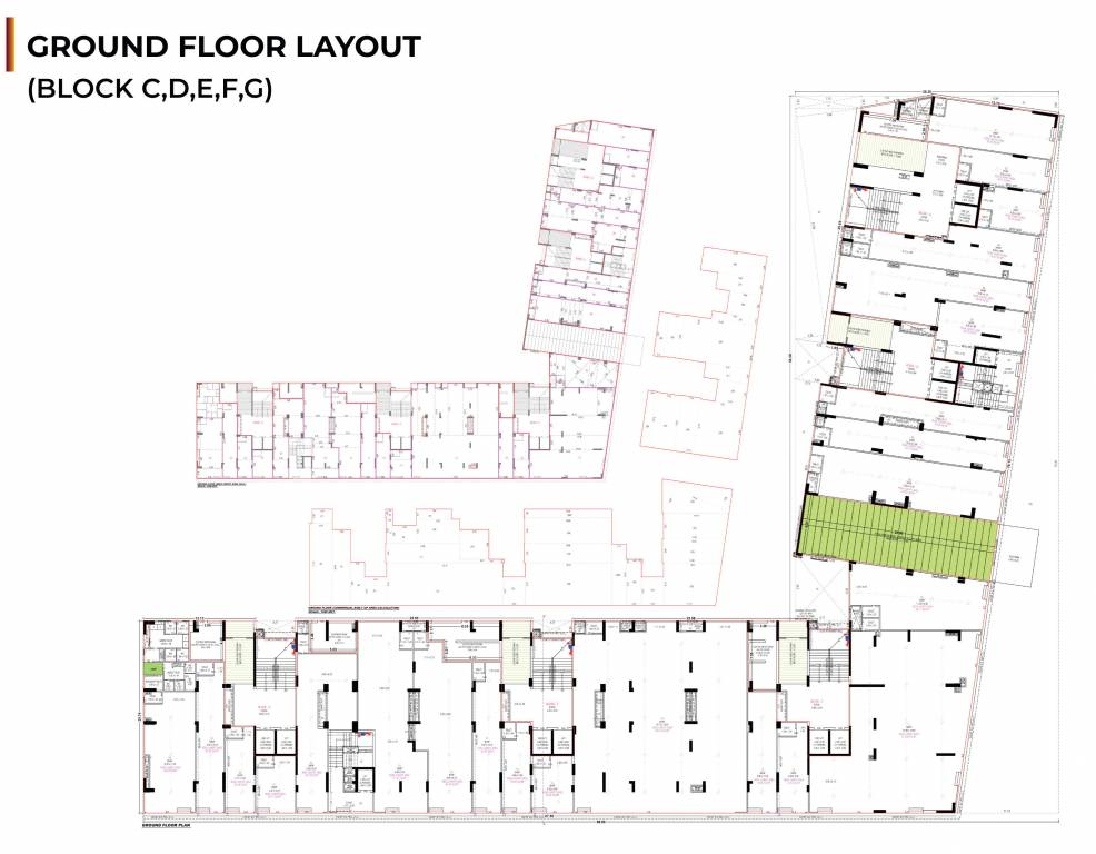  shristii Tower C,D,E,F,G Cluster Plan for ground Floor