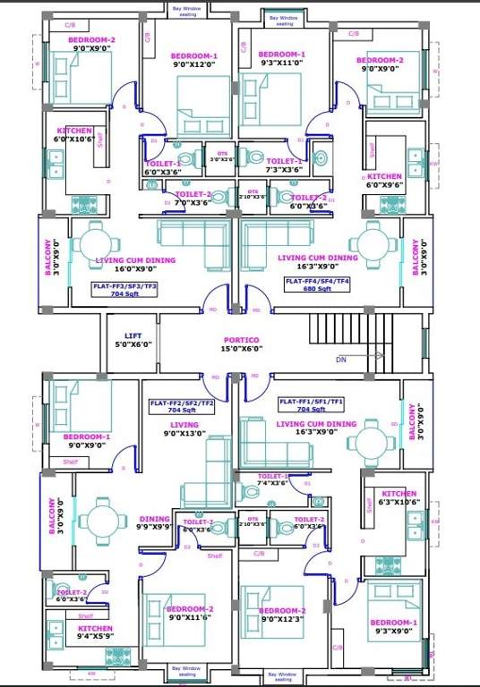  skandha Skandha Cluster Plan from 1st to 3rd Floor