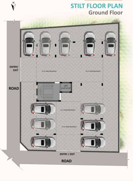  elegance Elegance Cluster Plan for ground Floor
