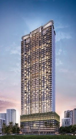 Elevation main of White Berry Konark Vaayu