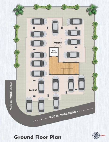  indu-park Indu Park Cluster Plan for ground Floor