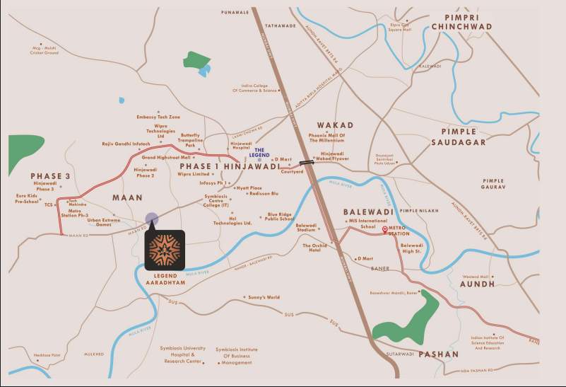  legend aaradhyam phase i Location Plan