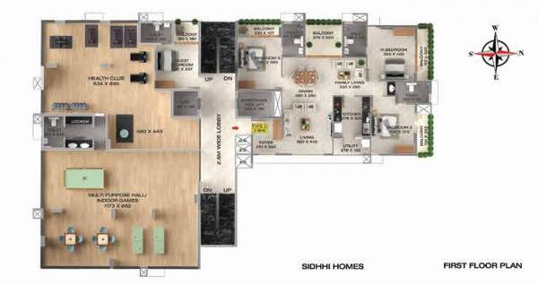  chandravilasam Chandravilasam Cluster Plan 1st Floor