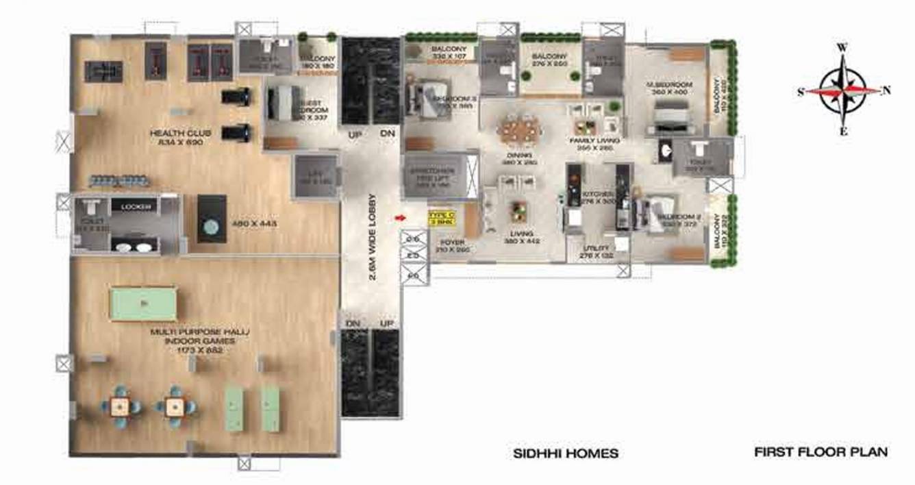  chandravilasam Chandravilasam Cluster Plan 1st Floor