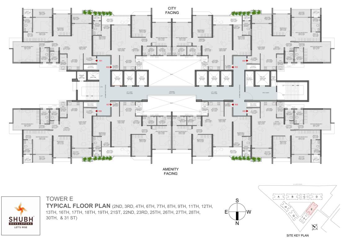  veda Veda Tower E Cluster Plan