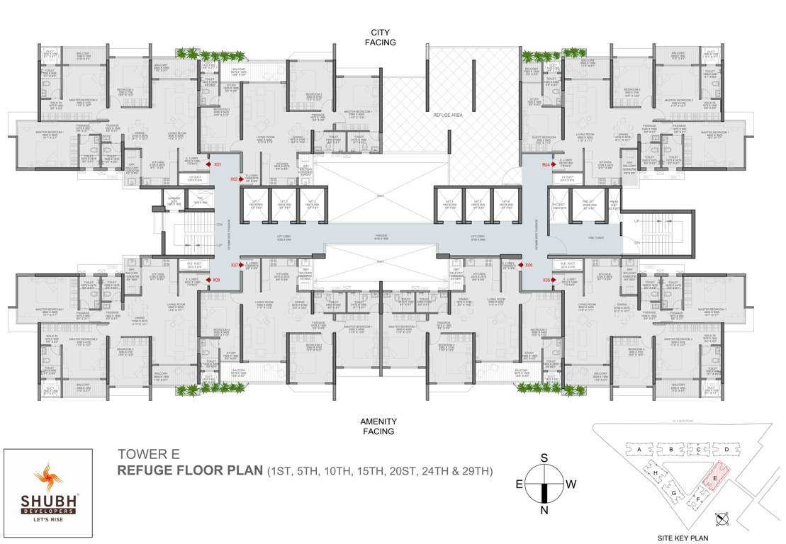  veda Veda Tower E Cluster Plan