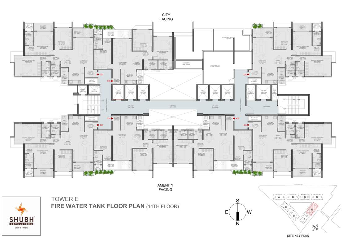  veda Veda Tower E Cluster Plan
