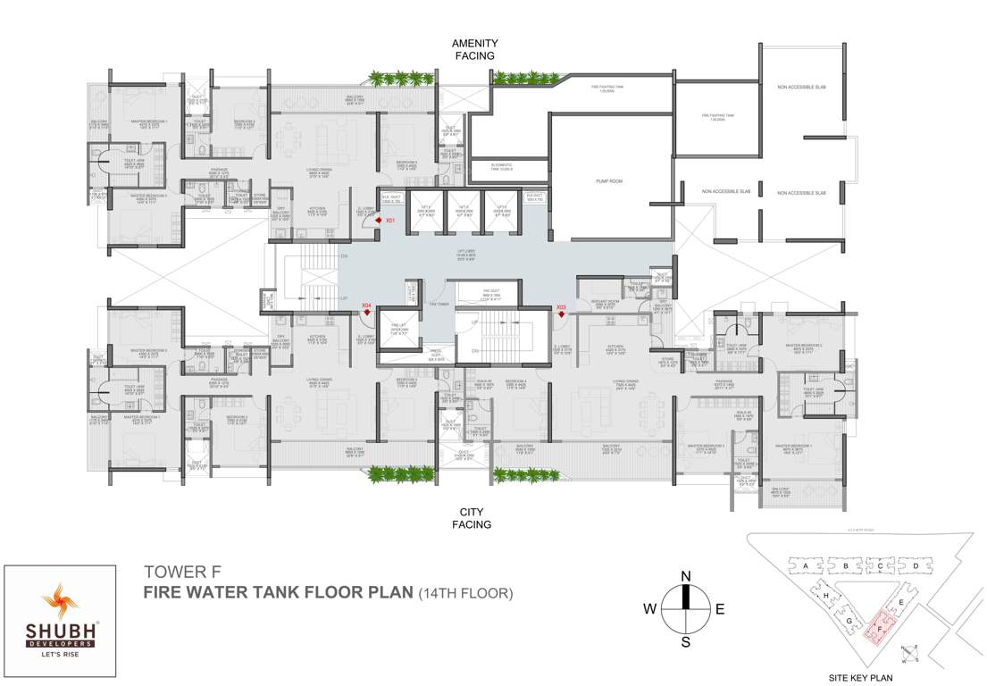  veda Veda Tower F Cluster Plan