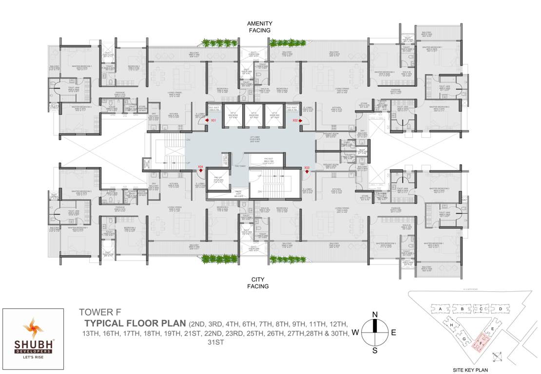 veda Veda Tower F Cluster Plan