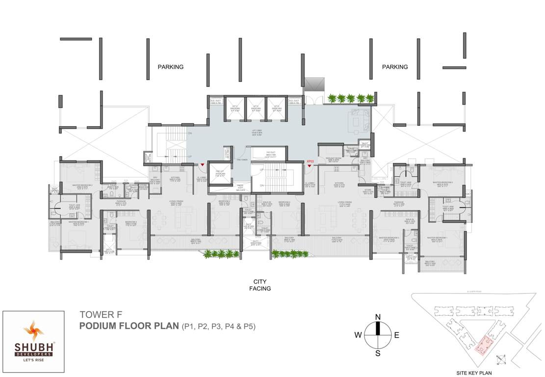  veda Veda Tower F Cluster Plan