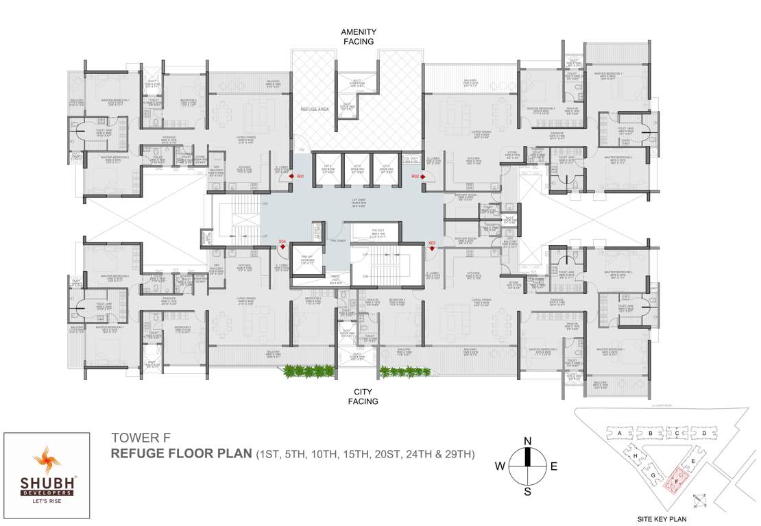  veda Veda Tower F Cluster Plan