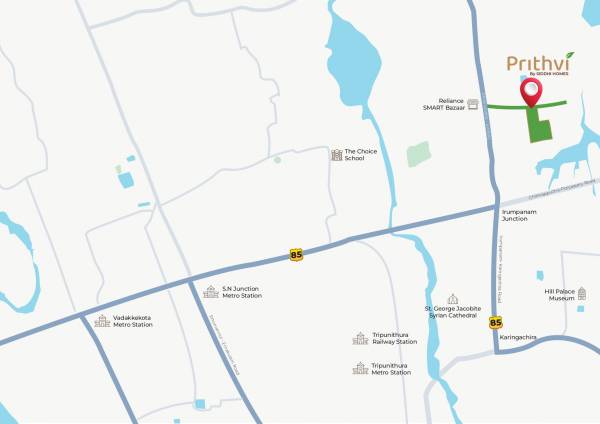  prithvi Location Plan