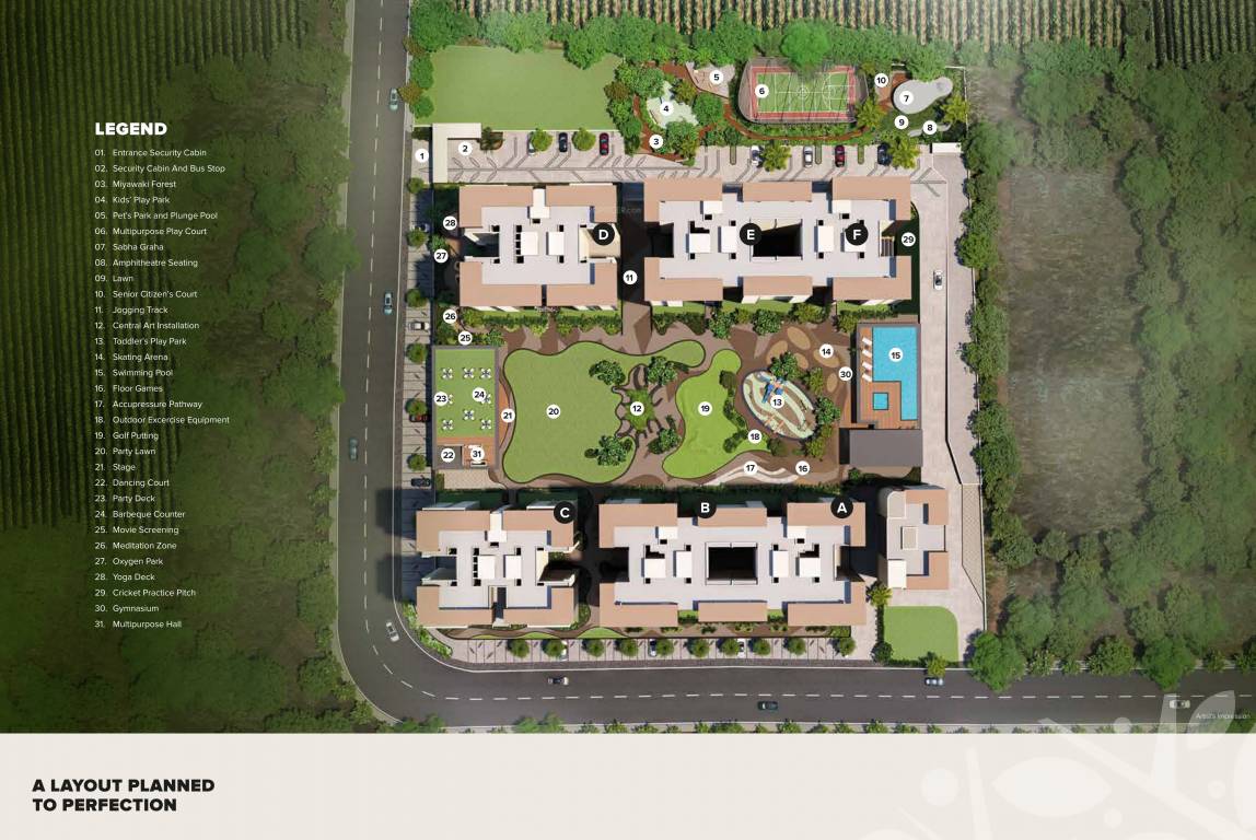  108 astera Layout Plan