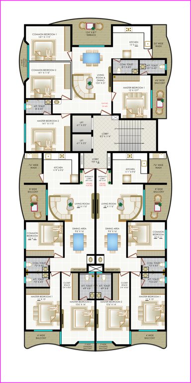  se7en rise Se7en Rise Cluster Plan for Typical Floor