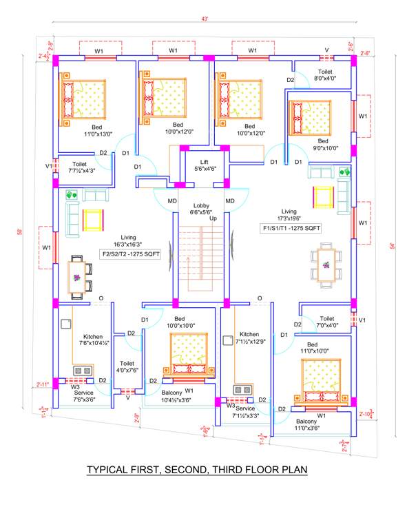  sai dhanushka Sai Dhanushka Cluster Plan from 1st to 3rd Floor
