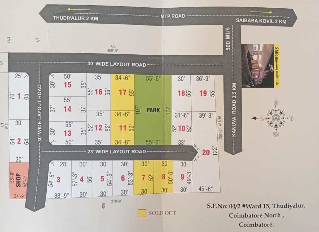 thamara pride Layout Plan