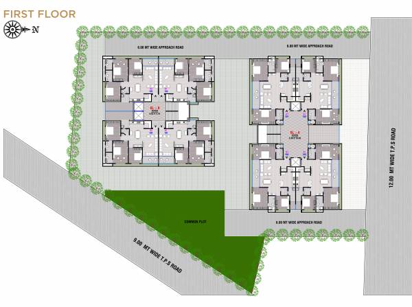  shivansh-parmanand Cluster Plan for 1st Floor