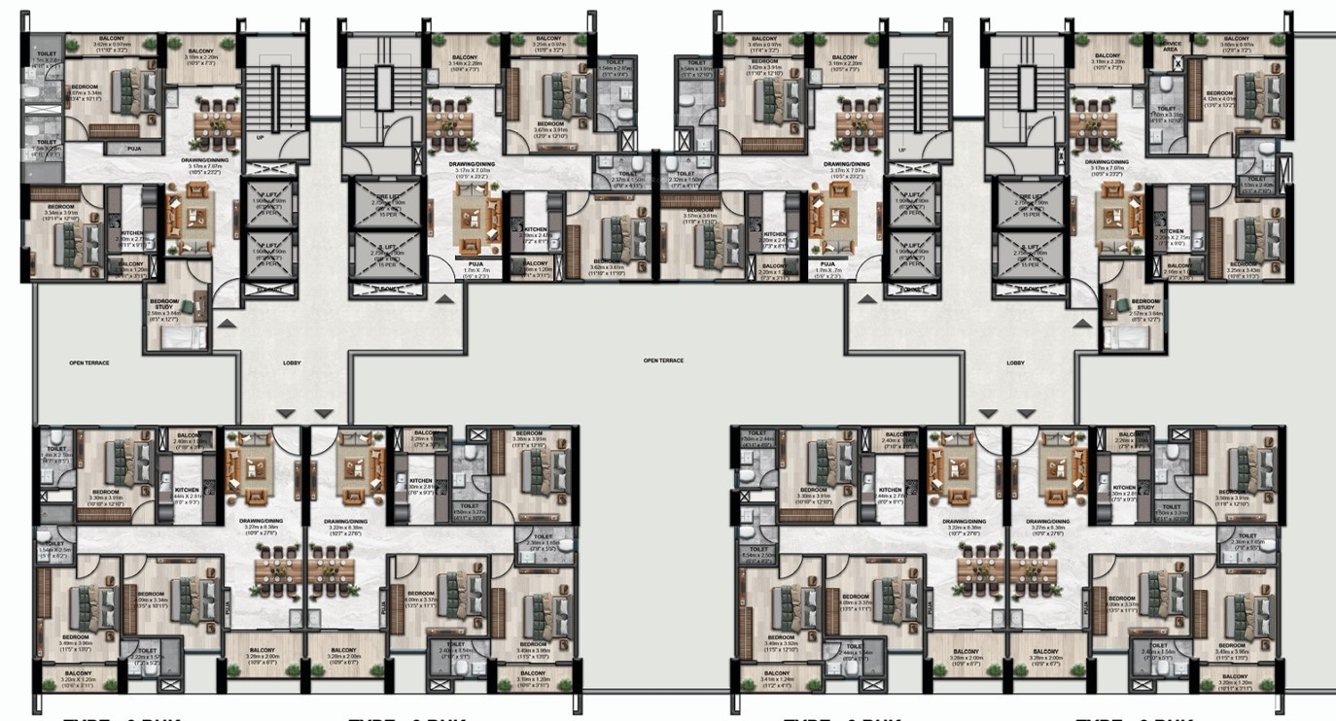  codename newtown Tower F1 Cluster Plan from 1st to 22th Floor