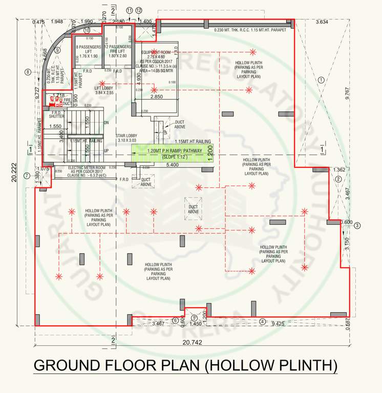  seven springs Seven Springs Cluster Plan for ground Floor