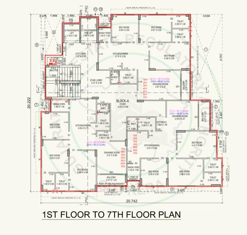  seven-springs Seven Springs Cluster Plan from 1st to 7th Floor
