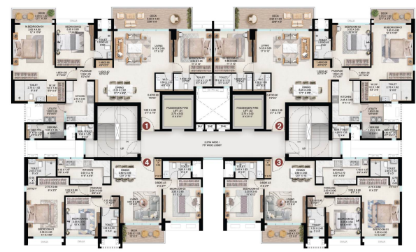  chandi-valley-phase-i Wing A Valerian Cluster Plan