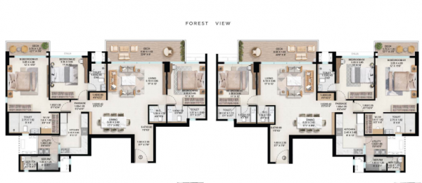  chandi-valley-phase-i Wing B Violet Cluster Plan