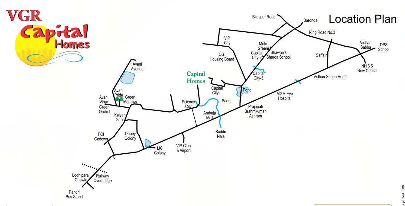  capital homes Location Plan