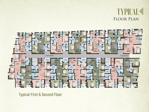  green-enclave Green Enclave Cluster Plan from 1st to 2nd Floor