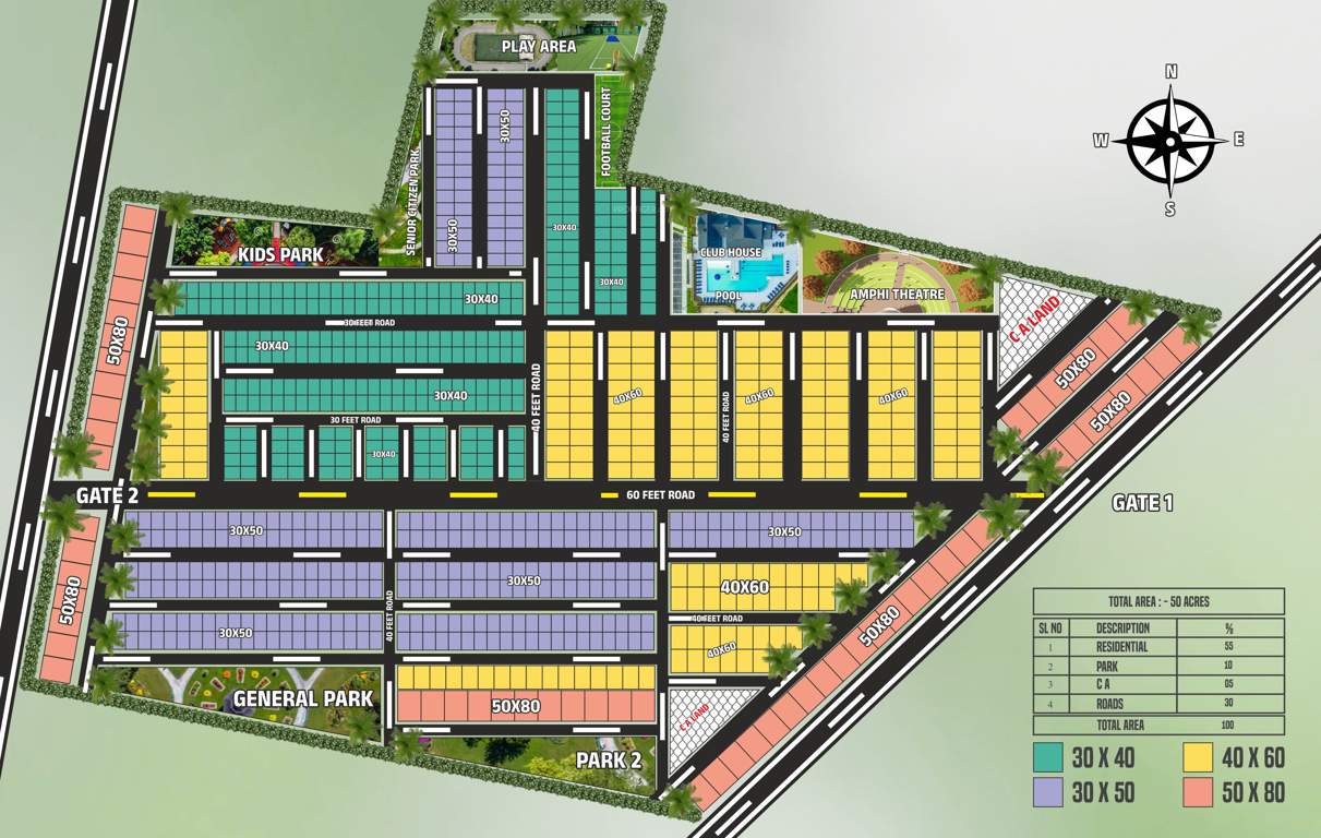  ashraya ecosphere Layout Plan