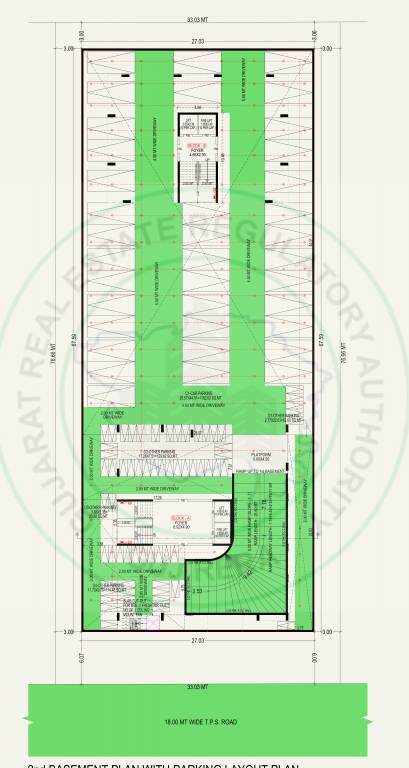  link in heights Block B Cluster Plan for 2nd Basement Floor