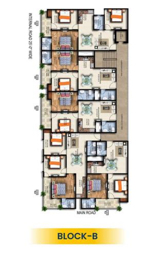 Block B Cluster Plan from 1st to 5th Floor metro-apartments Block B Cluster Plan from 1st to 5th Floor