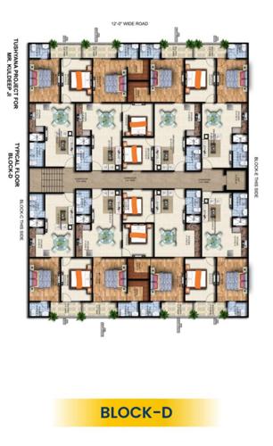 Block D Cluster Plan from 1st to 5th Floor metro-apartments Block D Cluster Plan from 1st to 5th Floor