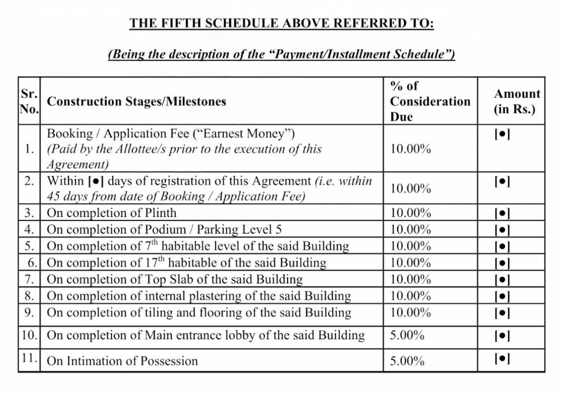 t2-raheja-jade-city Construction Linked Payment (CLP) Payment Plan