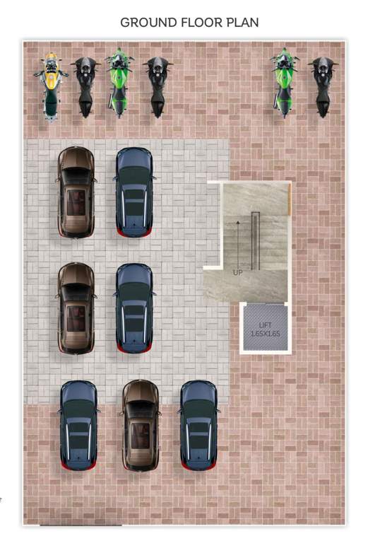  orchid Krishna orchid Cluster Plan for ground Floor