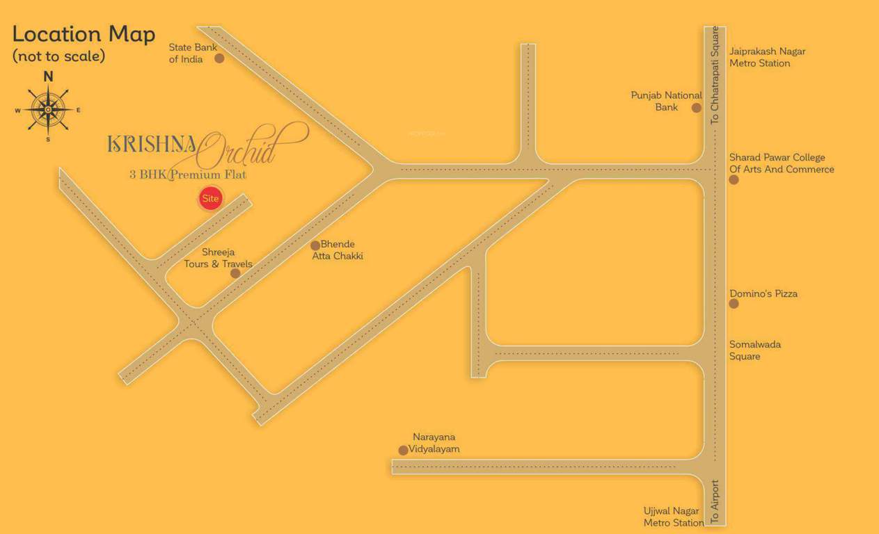 krishna orchid Location Plan